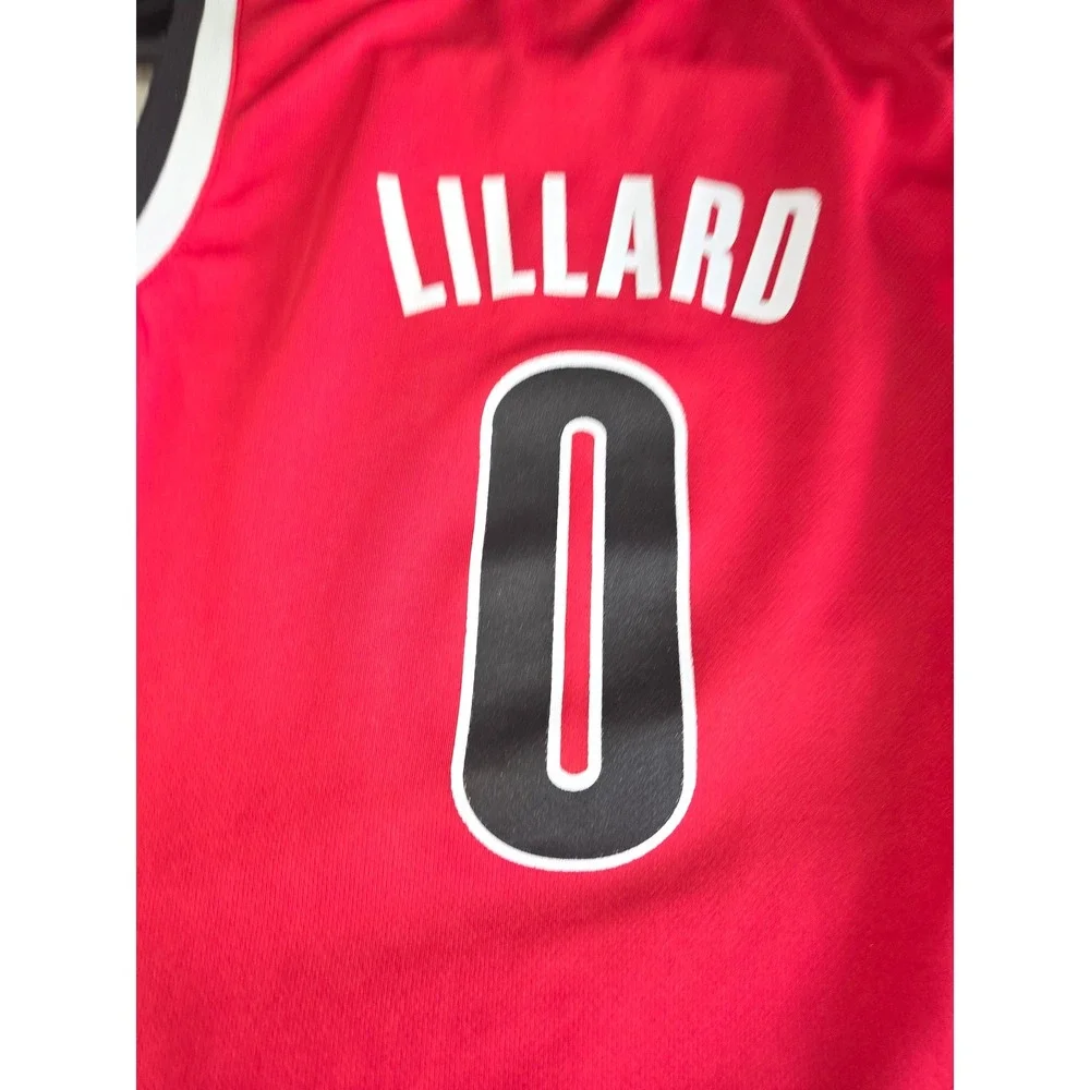 Youth Portland Trail Blazers Damian Lillard  Adidas Rip City Jersey Size Small